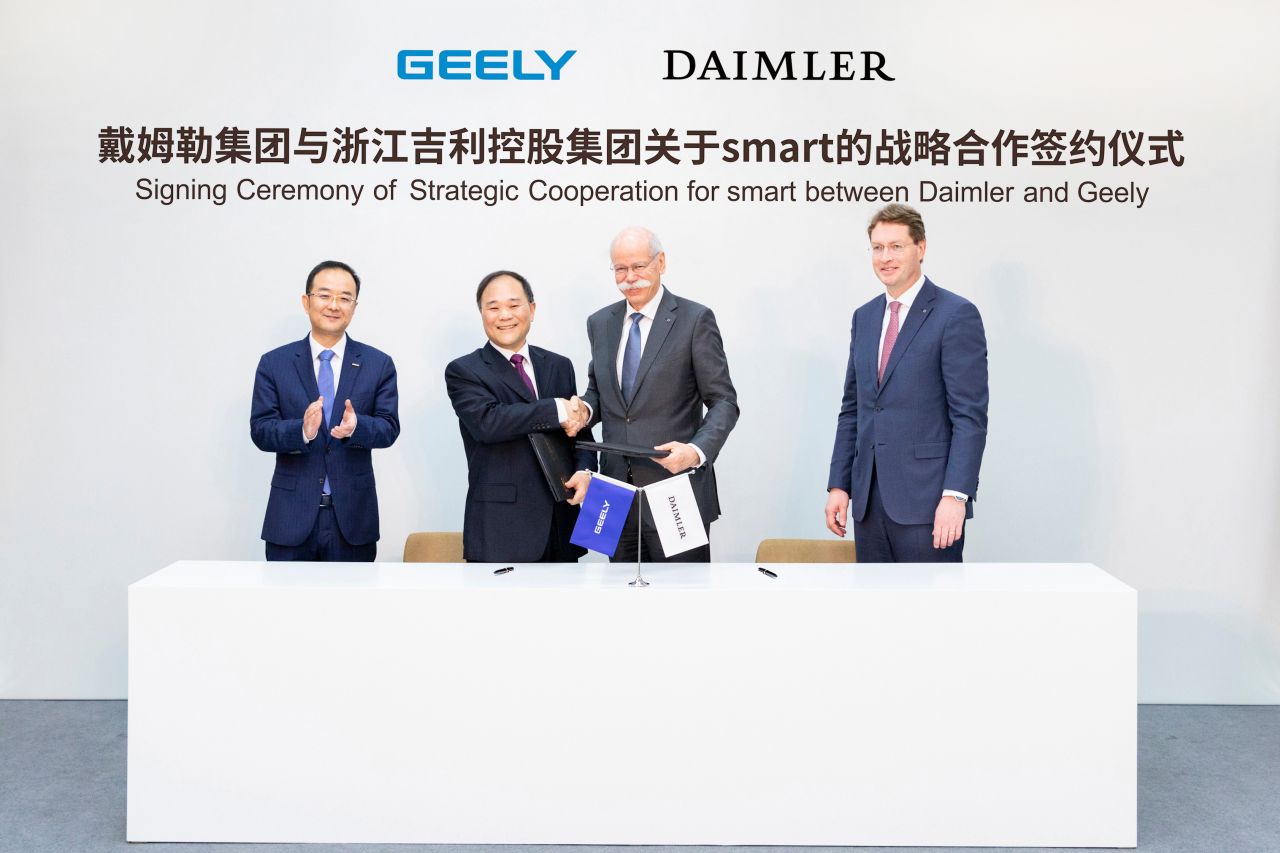 Daimler AG oraz Grupa Zhejiang Geely Holding ogłosiły utworzenie spółki joint venture
